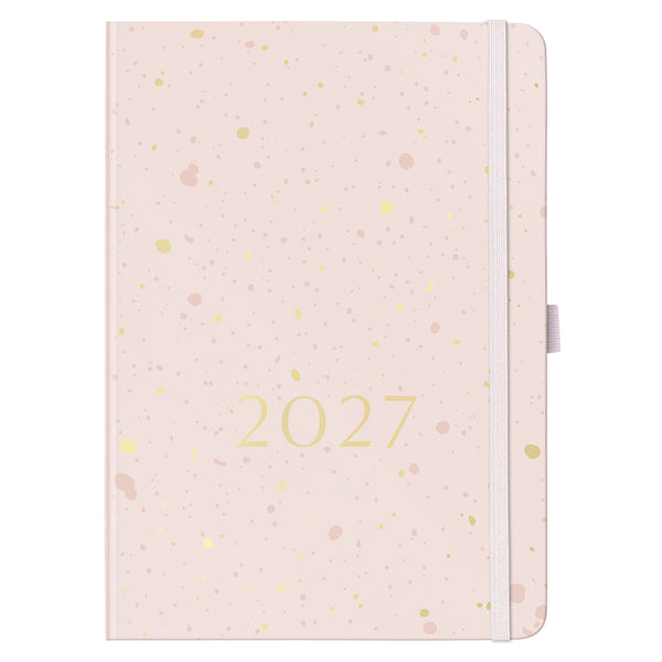 2027 Family Diary - Pink Spray