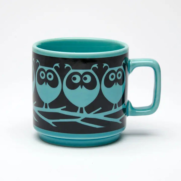 Owls on Branch-  Magpie X Hornsea Mug