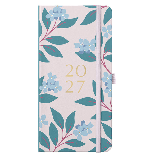 2027 Slim Diary - Pink Floral