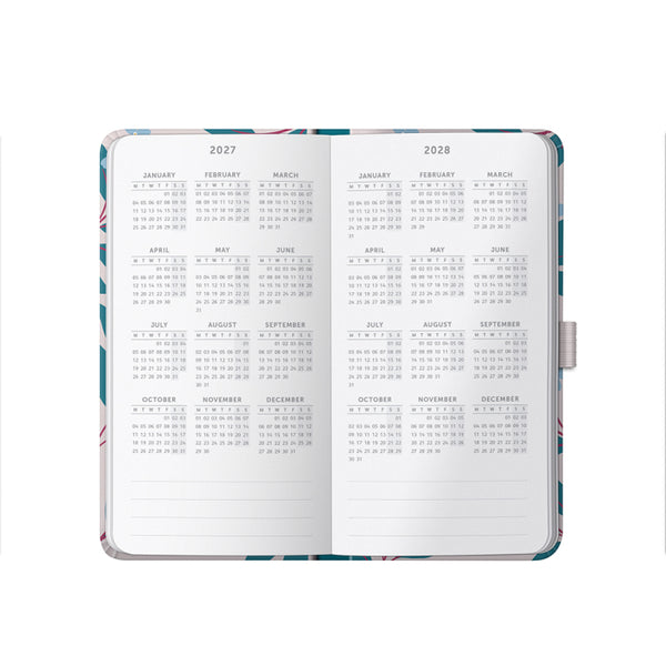 2027 Slim Diary - Pink Floral