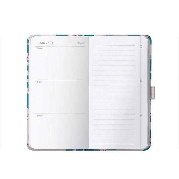 2027 Slim Diary - Pink Floral