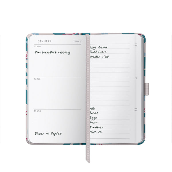 2027 Slim Diary - Pink Floral