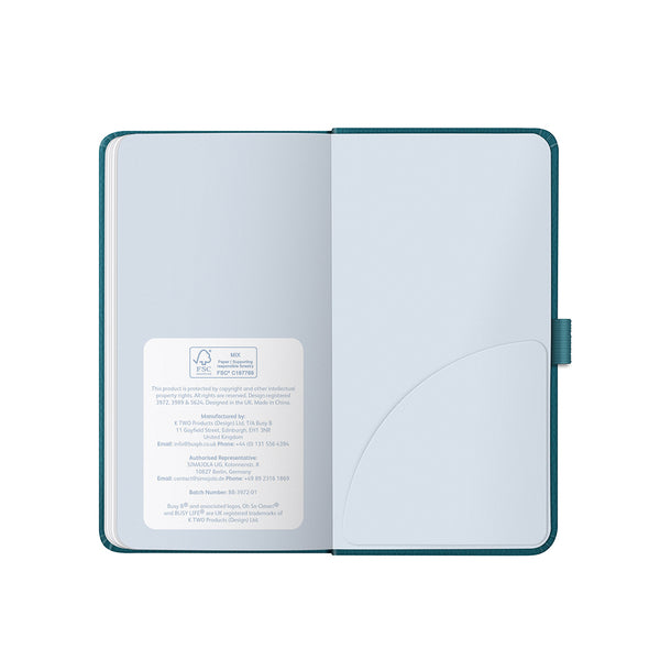 2027 Slim Diary - Teal