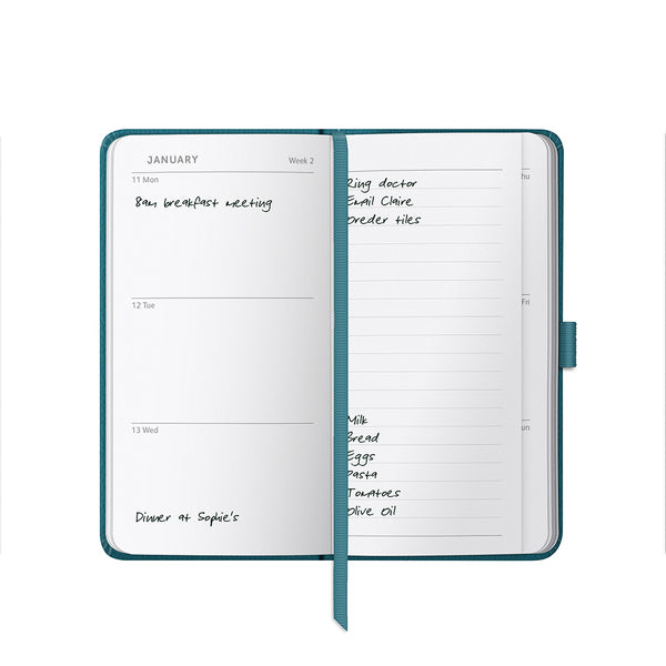 2027 Slim Diary - Teal
