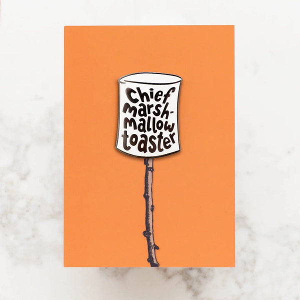 Chief Marshmallow Toaster Enamel Pin