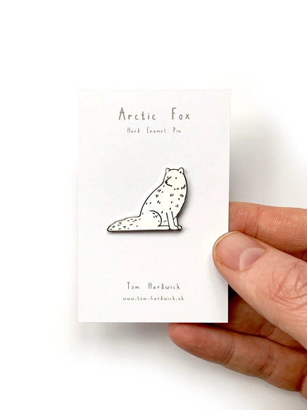 Arctic Fox Enamel Pin Badge