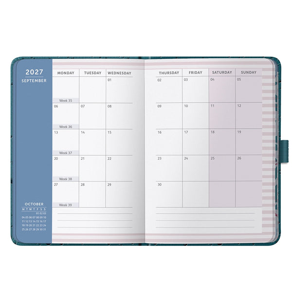 2027 A6 To-Do Diary - Teal