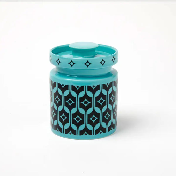 Magpie X Hornsea Mini Lidded Jar Teal Heirloom by Magpie X Hornsea