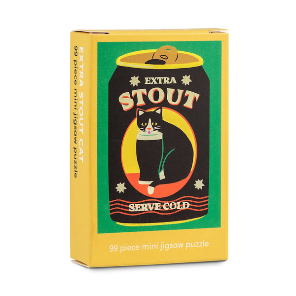 Extra Stout Cat 99 Piece Mini Jigsaw Puzzle