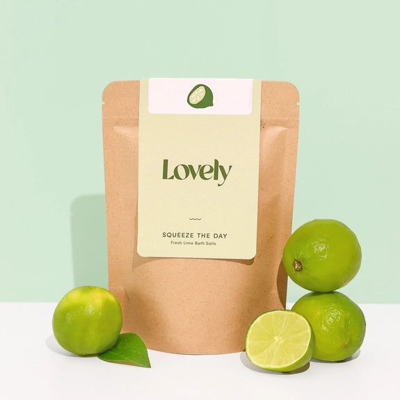 Squeeze the Day Fresh Lime Bath Salts by Lovely Skincare