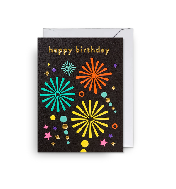 Birthday Fireworks Mini Card