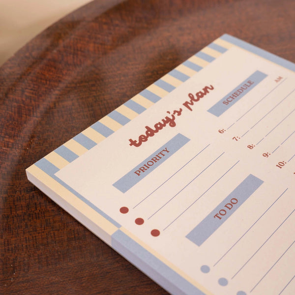 A5 Daily Planner Pad - Butter Blue