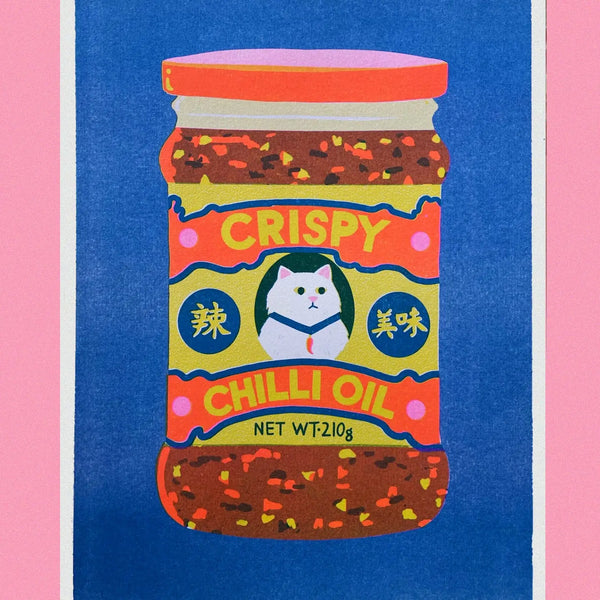 Chilli Crisp Oil Riso Print