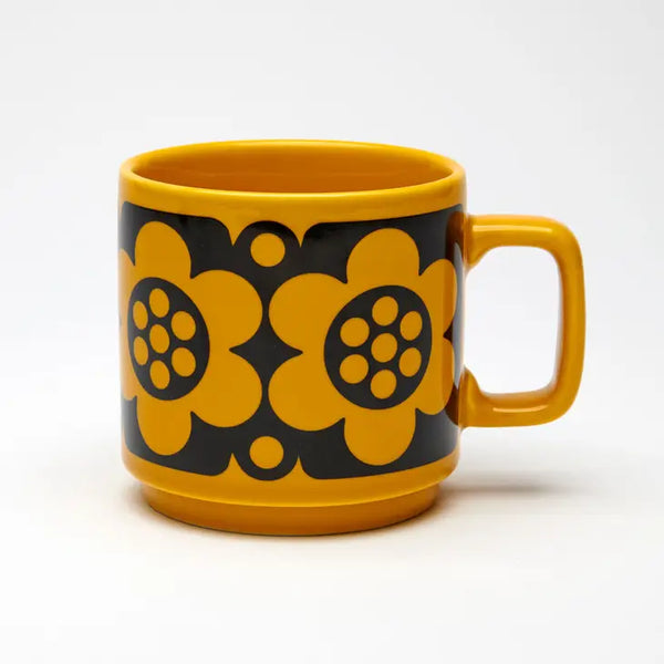 Geo Flower Yellow - Magpie X Hornsea Mug by Magpie X Hornsea