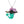 Nudie Mermaid Pendant Necklace (Black & Lilac)