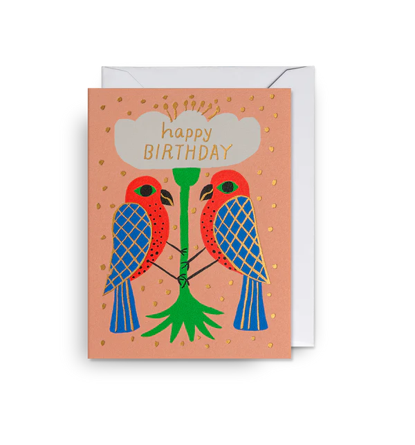 Bird Duo Birthday Mini Card