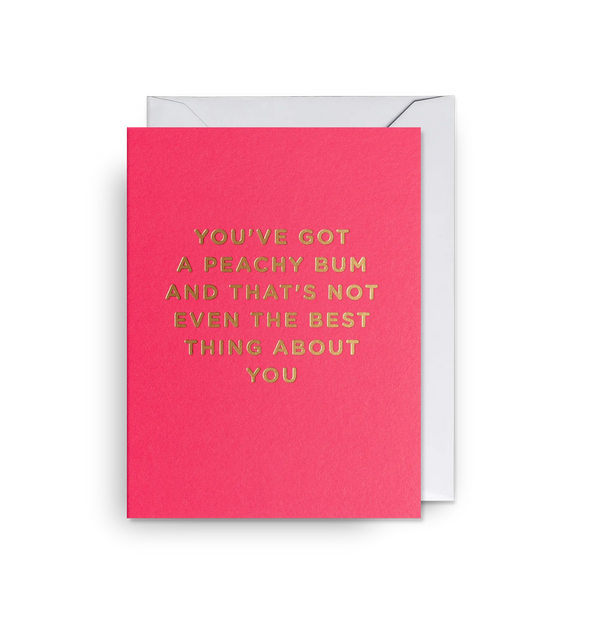 Peachy Bum Mini Card by Lagom