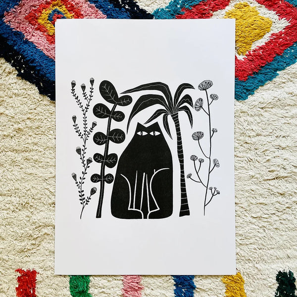 Another Cat With Plants by Anna Soba