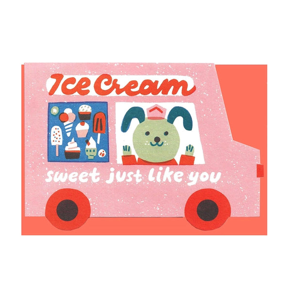 Ice Cream Van Die-Cut Card