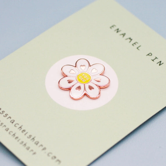 You Can Enamel Pin by Jess Rachel Sharp