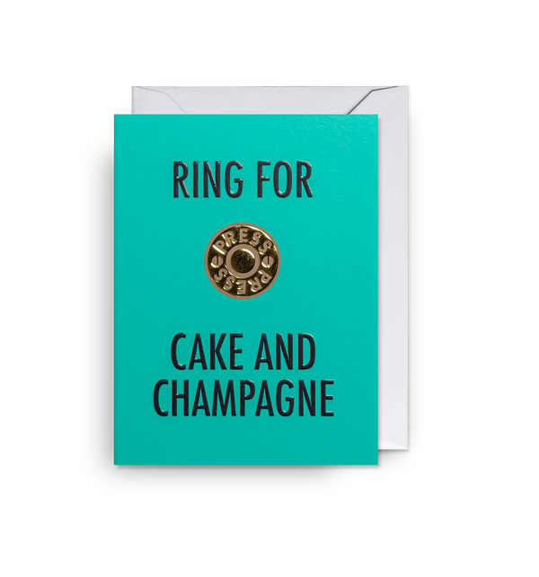 Press for Cake and Champagne Mini Card by Lagom