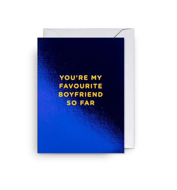 Favourite Boyfriend So Far Mini Card by Lagom