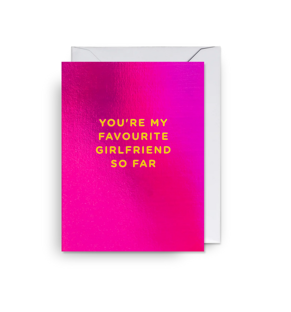 Favourite Girlfriend So Far Mini Card by Lagom