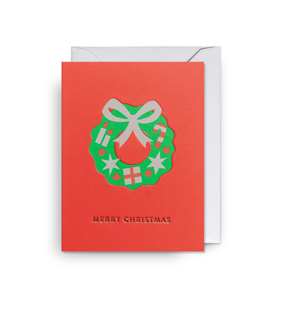 Festive Wreath Mini Card