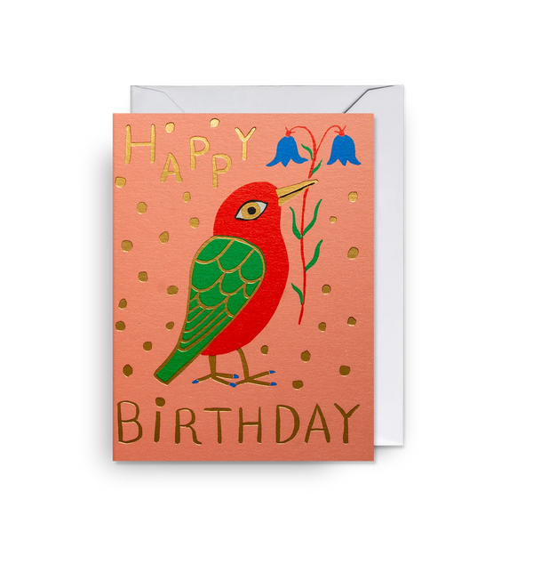 Bluebell Bird Mini Card