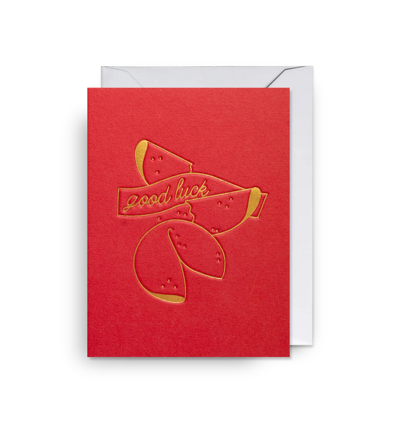 Good Luck Fortune Cookie Mini Card
