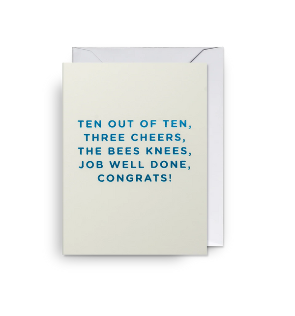 Ten Out of Ten Mini Card