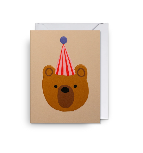 Party Hat Bear Mini Card