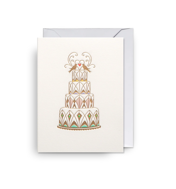 Ornate Wedding Cake Mini Card
