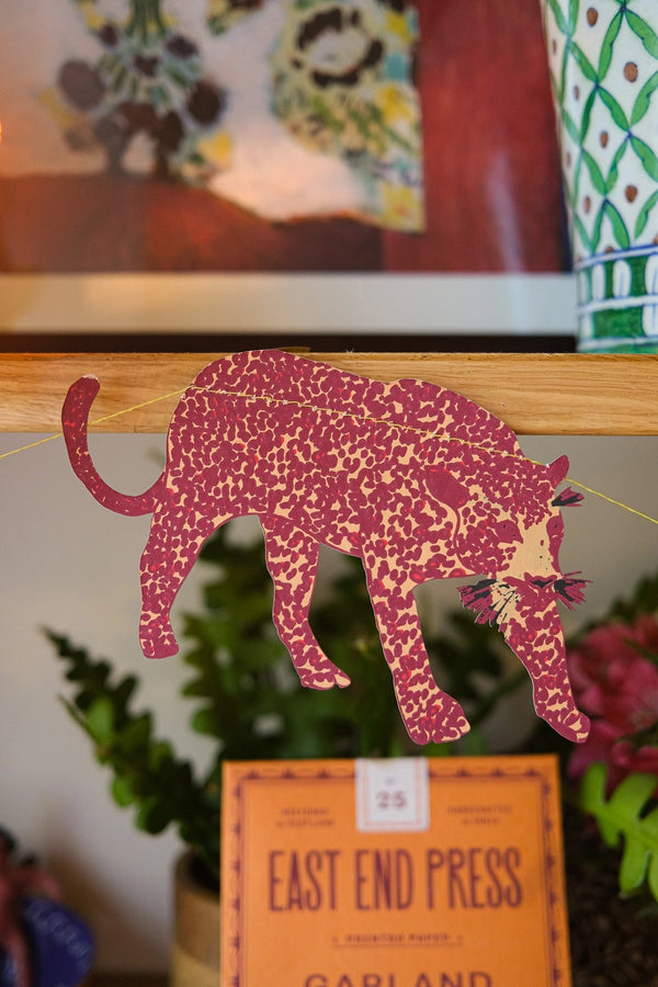 African Safari Animal Screenprinted Paper Garland