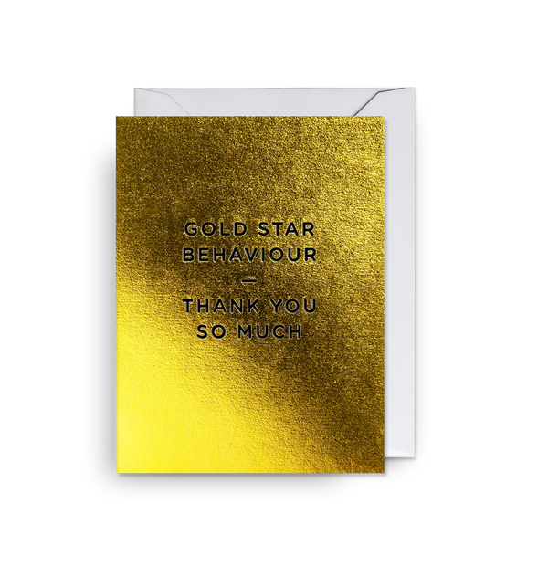 Gold Star Behaviour Mini Card