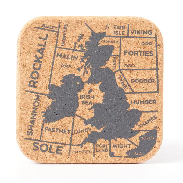Shipping Forecast Cork Coasters