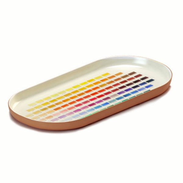 Nomenclature of Colours Enamel Tray by Roomytown