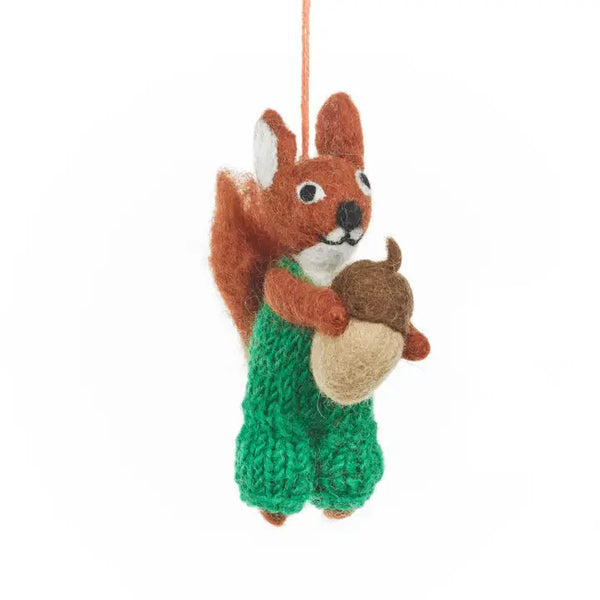 Nelly Nutkins Squirrel Felt Decoration