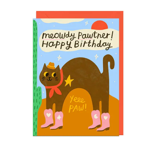 Meowdy Pawtner by Jolly Awesome