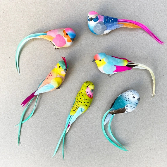 Feather Bird Clip-on Decoration by Petra Boase