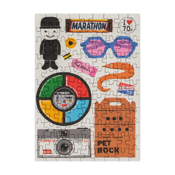 Retro '70s 99 Piece Mini Jigsaw Puzzle