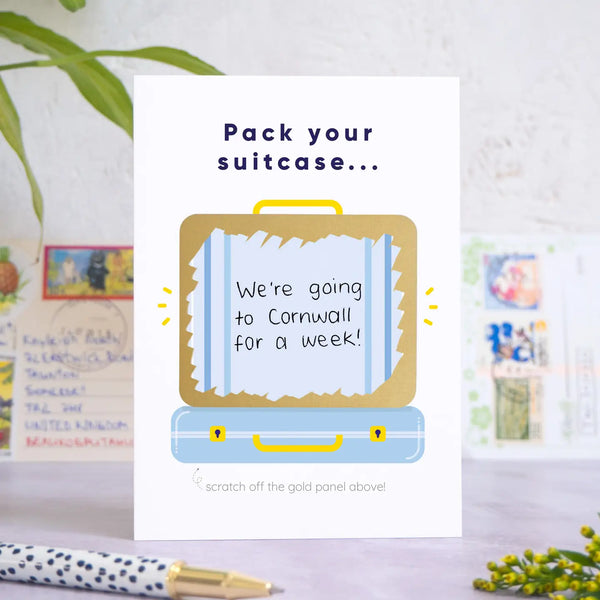 Pack Your Suitcase - Make Your Own Scratch Card