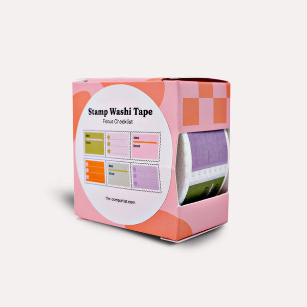 Focus Checklist Stamp Washi Tape