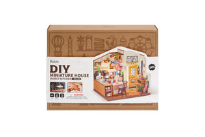 DIY miniature house craft activity - cosy kitchen 