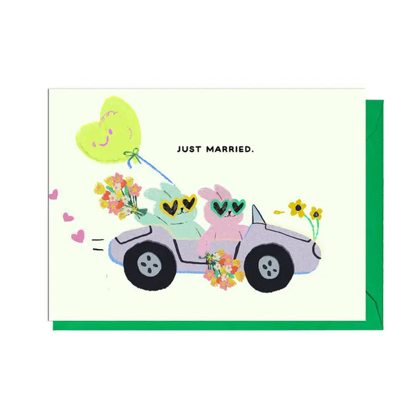 Just Married Bunnies by Jolly Awesome