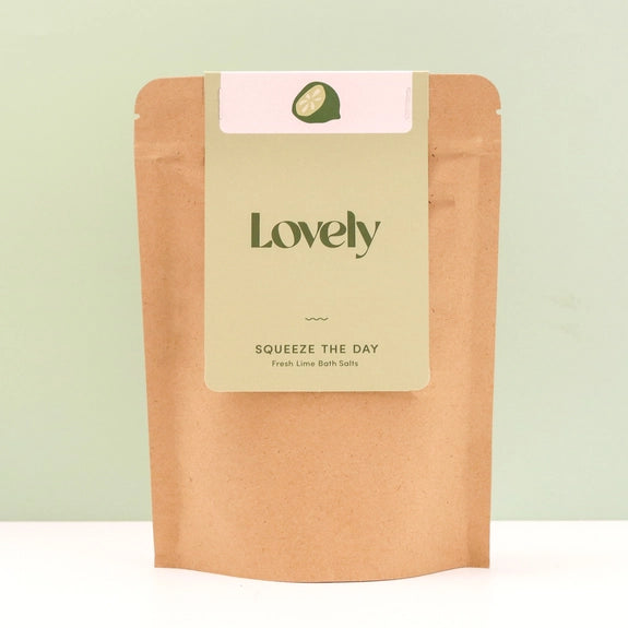 Squeeze the Day Fresh Lime Bath Salts by Lovely Skincare