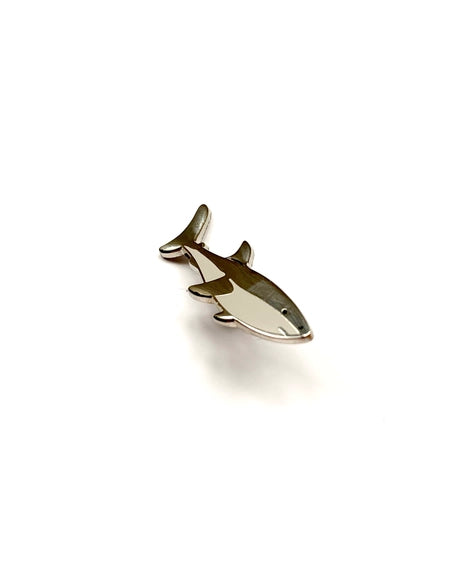 Great White Shark Enamel Pin Badge by Tom Hardwick