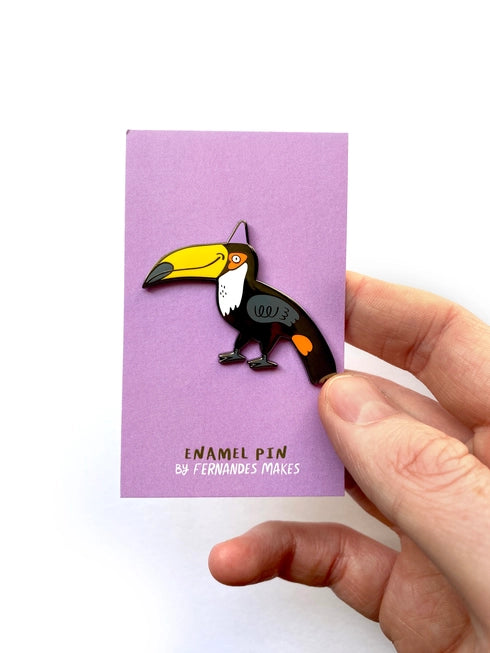 Party Toucan Enamel Pin