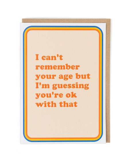 Sarcastic birthday card 