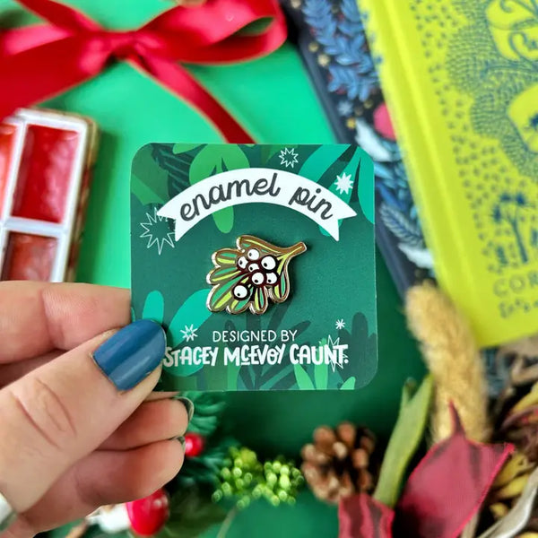 Mistletoe Enamel Pin